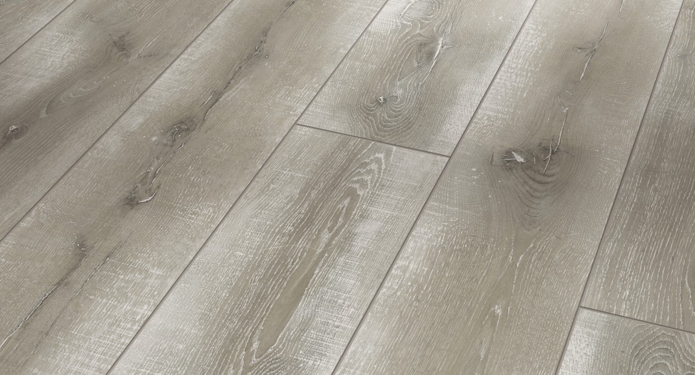 Ламинат Parador Classic 1050V Дуб Винтажный серый 1601444 1285×194×8